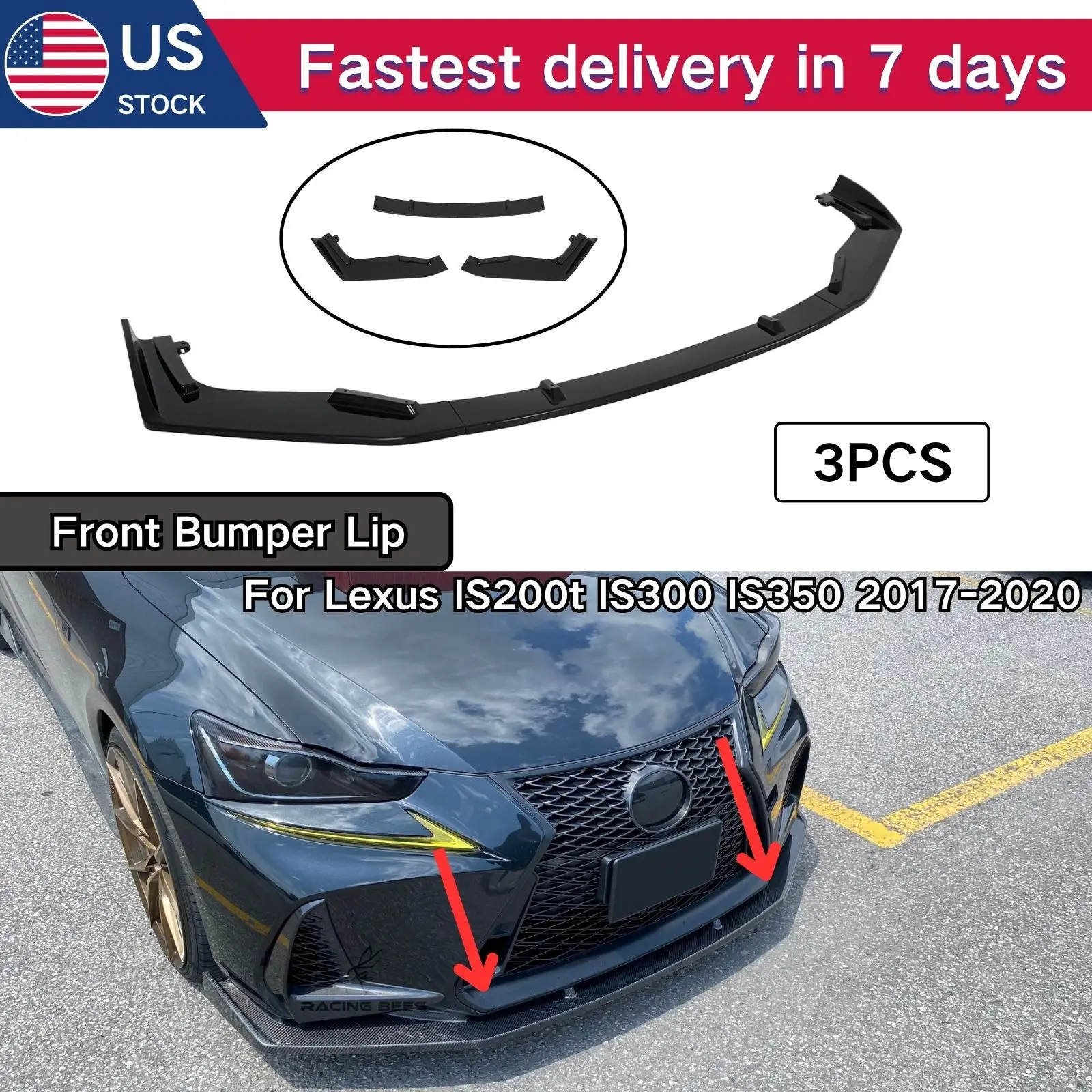Front Bumper Lip Fo… - image