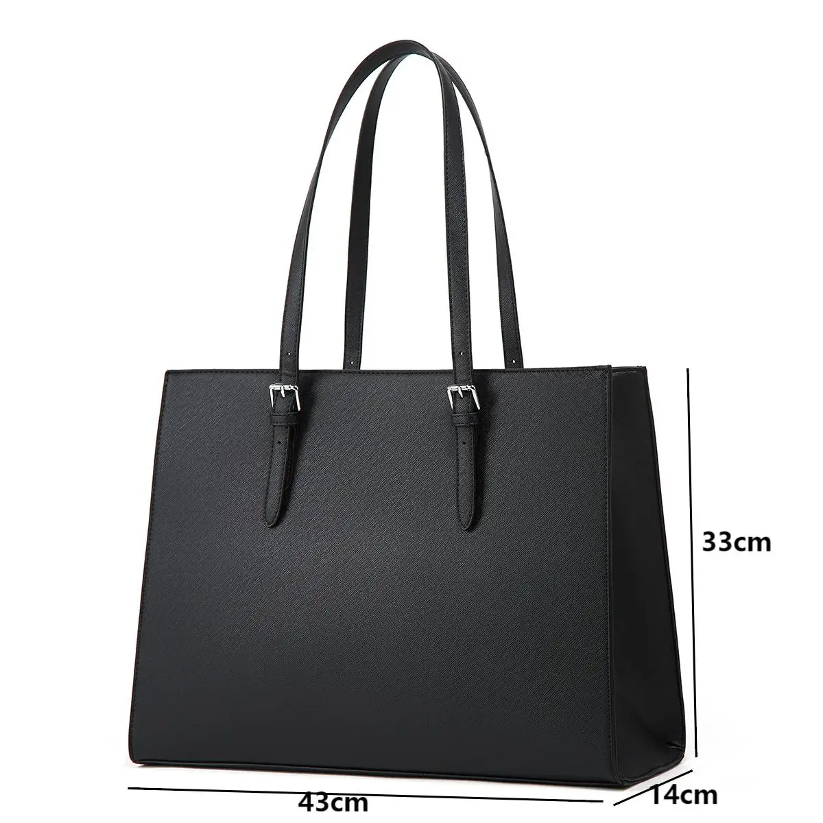 Casual Women\'s Tote Bag Simple Hand-held Crossbody Bags Fashion PU Leather Shoulder Bag Commuter Business Large Capacity Handbag