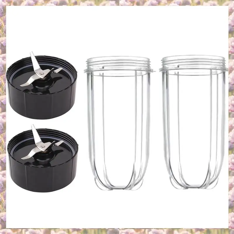 T83C-2X For Magic Cup And Blade Replacement, For Magic High 16 Oz Cups And Premium Extractor Blade Fits Magic 250W Models