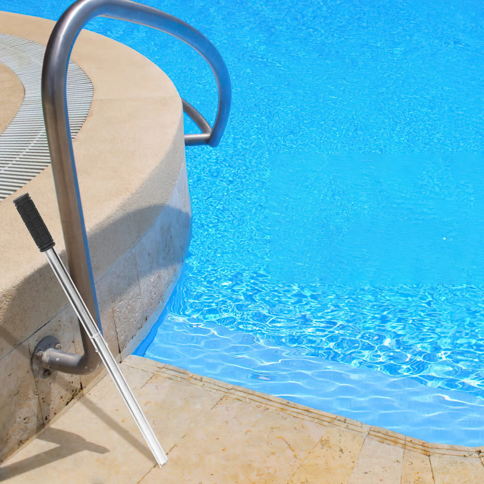 

Practical Swimming Pool Cover Rod Tool Durable Easy Installation and Removal Safety Cover Rod Paver Removal Tool