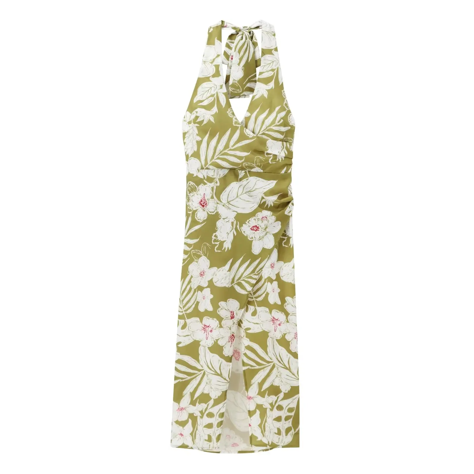 JNLEAOG Jesienna Nowa Kolekcja Mody Lniana Mieszanka z Kwiatowym Nadrukiem Damska Prosta Sukienka Tubowa z Poliestru z Nadrukiem na Lato i Jesień C...