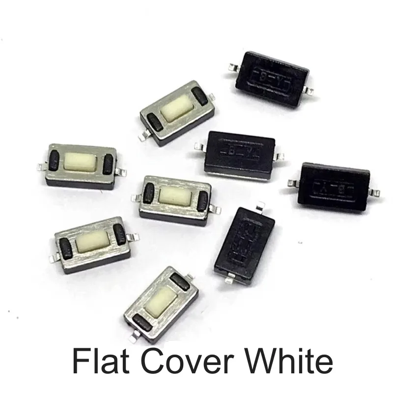 20PCS-Switch Connector 3x6x2.5 Tactile Tact Push Button Micro Switch Stretched White For Toy  Electric Fan Remote Control