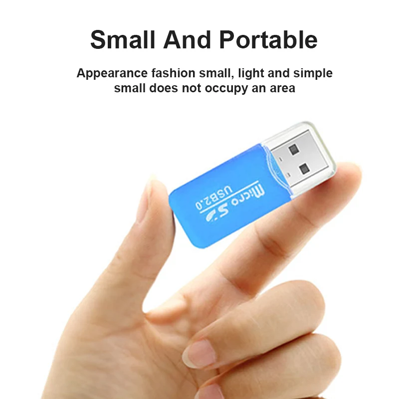 Kolorowy zewnętrzny czytnik karta SD TF przenośny Laptop USB2.0 Adapter do odczytu karty pamięci