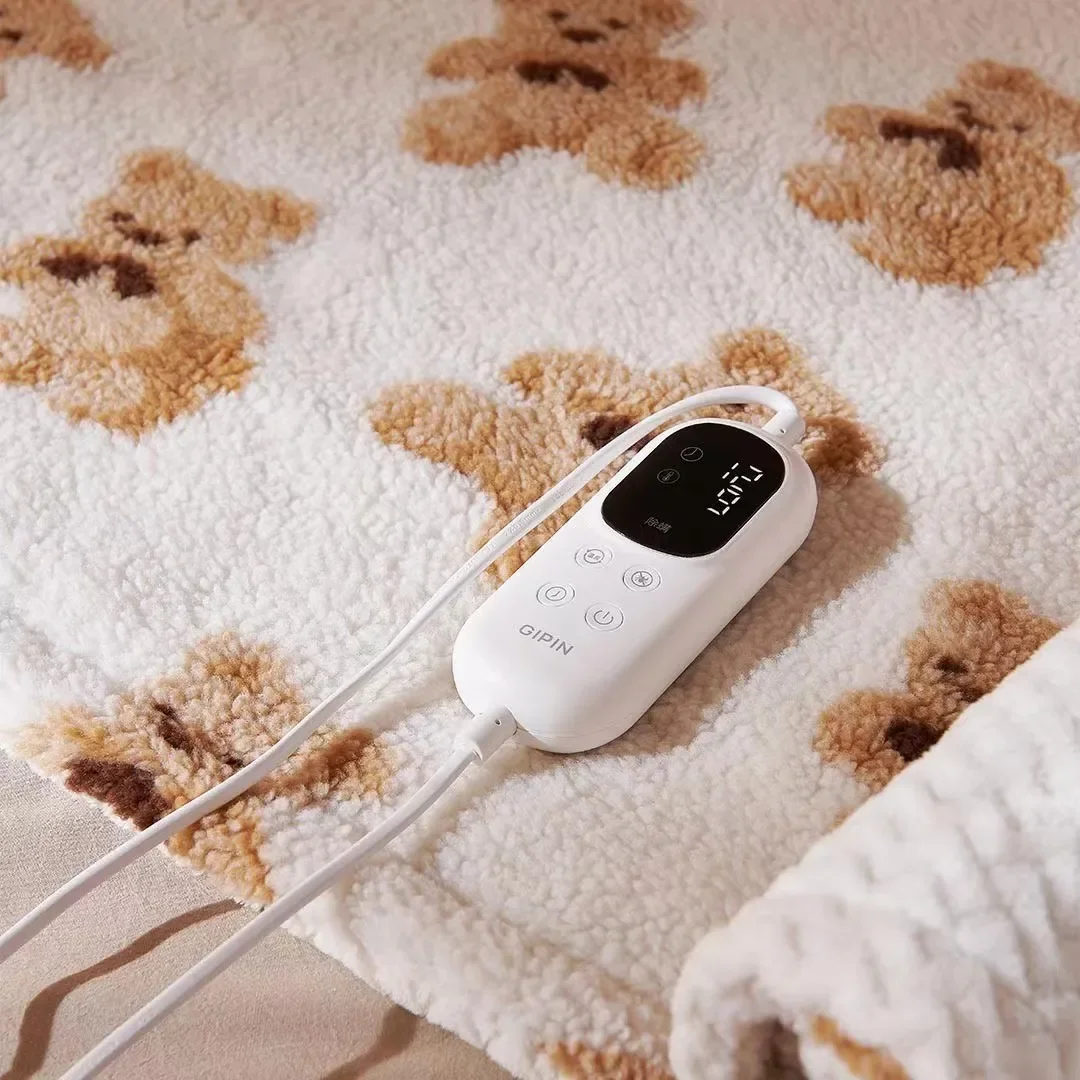 GIPIN Bear Flanela Warm Up Blankets, Pernas de mesa, Aquecimento Manta Pequeno Cobertor, Novo, 2023