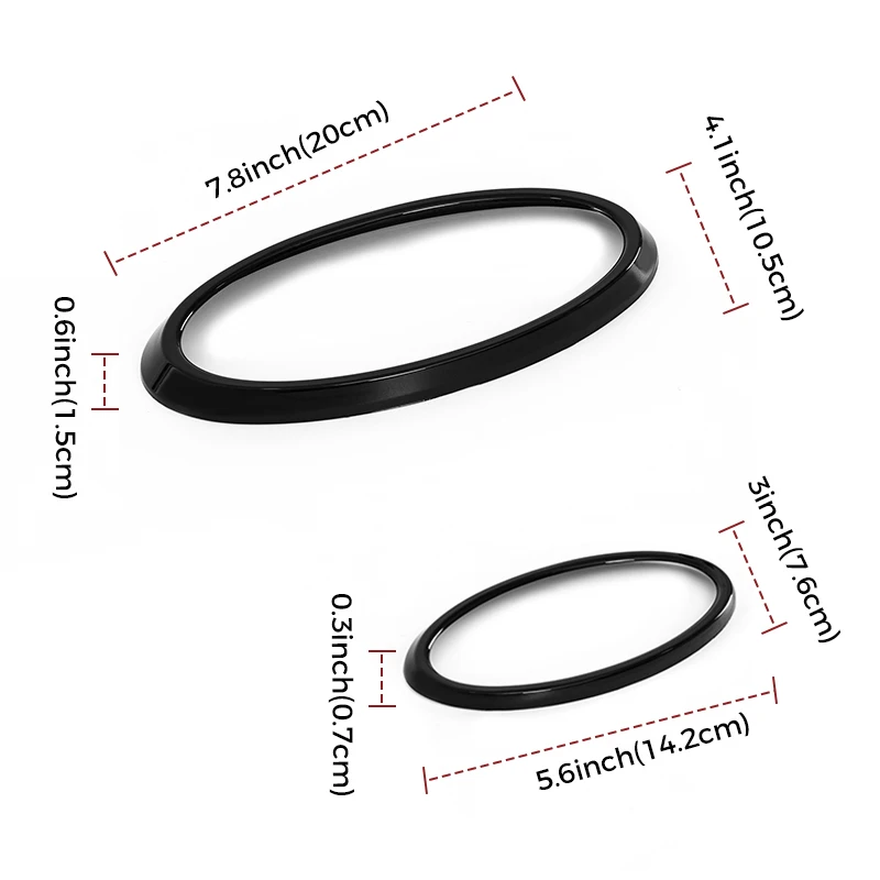 Vorne Hinten Auto Logo Emblem Abzeichen Ring Dekoration Abdeckung ABS Auto Aufkleber Zubehör Fit Für 2022 + Subaru XV Forester Outback – Detail 9