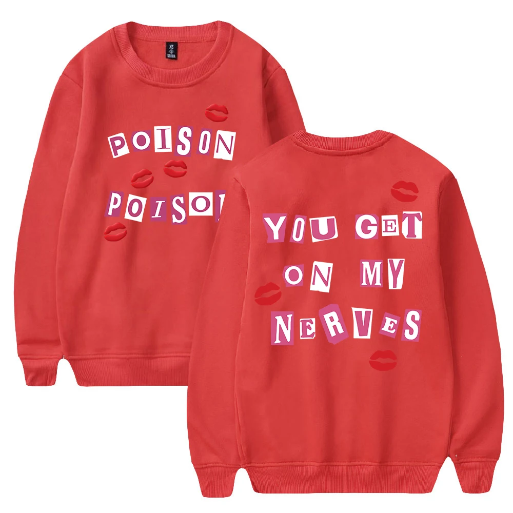 Renee Rapp-Sweat-shirt à manches longues Poison Merch pour hommes et femmes, Streetwear ras du cou, Vêtements à la mode, Tour 2024