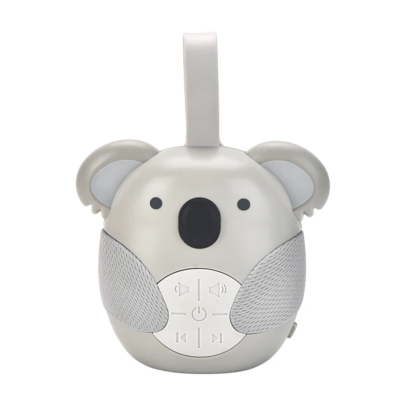 Koala Sleep Aid Baby Mobile - Caixa de música calmante com ruído branco com 10 canções de ninar e 2 sons da natureza, 3 configurações de