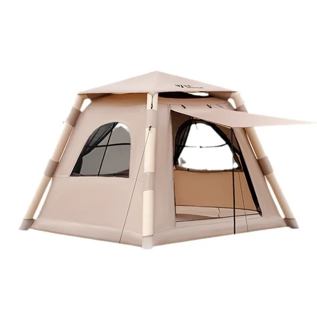 Source factory direct sales automatic thickened rainproof Oxford cloth tent, portable outdoor camping inflatable tent