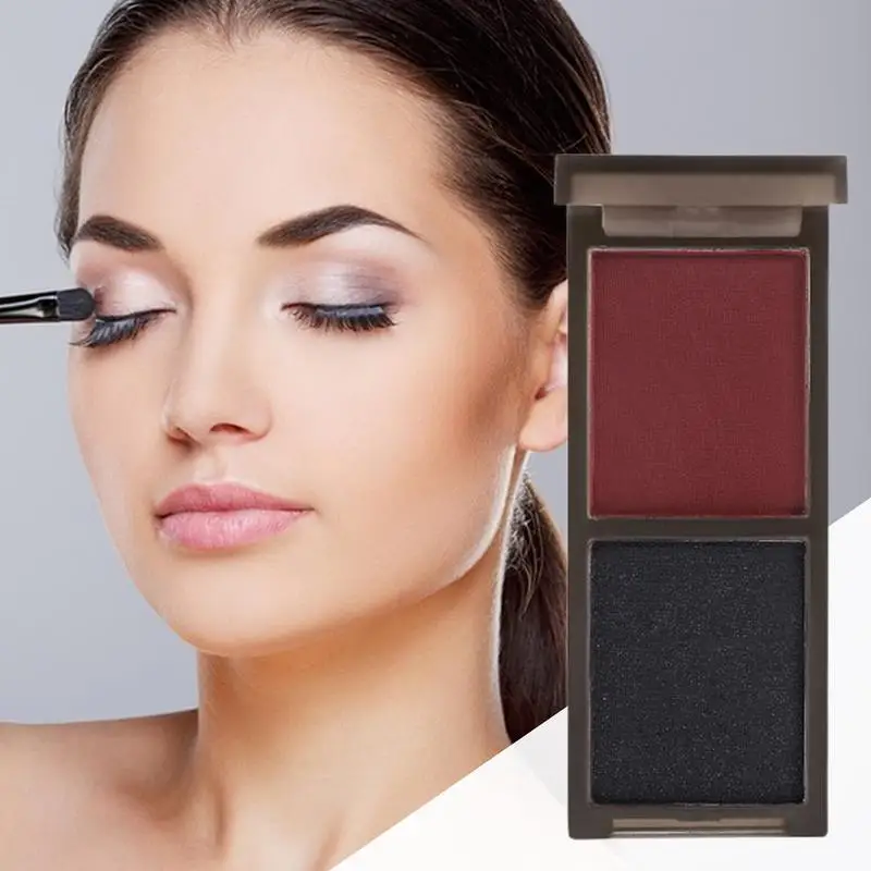 Eye Shadow Plate Matte Pearlescent Two tone Eye Pigment Long Lasting Earth Color Eyeshadow Plate Makeup Cosmetic for women