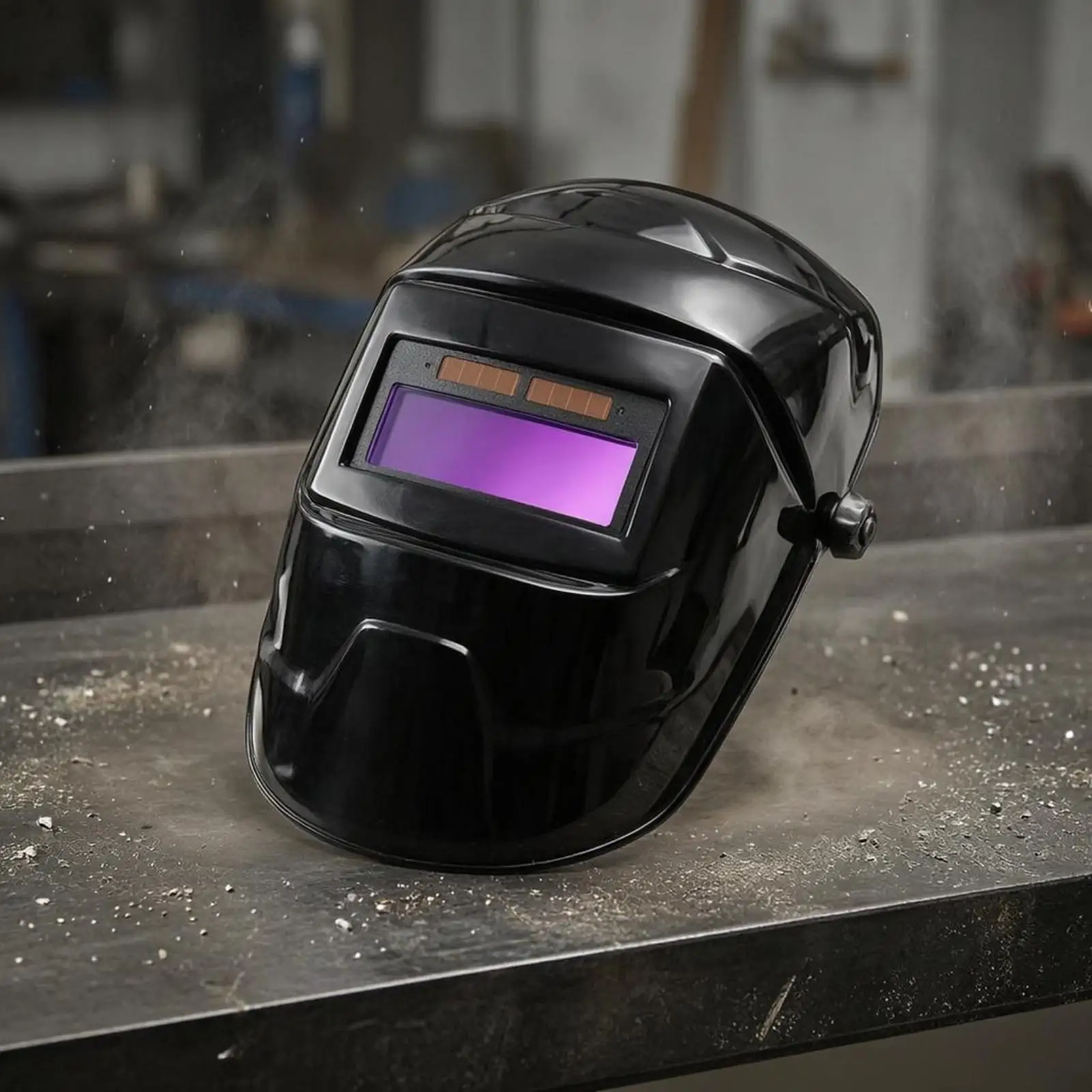 Auto Darkening Welding Helmet Metalworking Helmet Hard cover Full-Coverage Face Chin Cover Guarding Gear for Welders