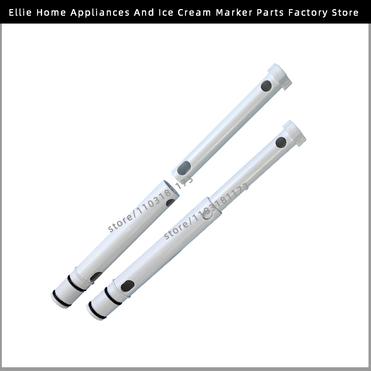 Two Pieces Puffing Air Tubes Plastic Pipe Cylinder Expansion Rod Original Replacement For Donper Ice Cream Machines