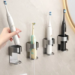 Electric Toothbrush Holder Rack Saves Space Seamless Bathroom Self-adhesive Wall-mounted Toothbrush Storage Base