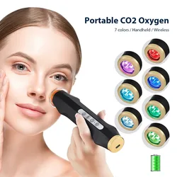 2024 Newest Portable CO2 Bubble Oxygenation Capsules Pods Rechargeable Wireless Oxygen Skin Tightening Facial Machine