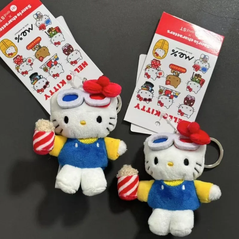 جديد سانريو الكرتون مرحبا كيتي حقيبة سحر الكرتون لطيف كيتي أنيمي سلاسل المفاتيح Kawaii سوبر رائعتين ألعاب من القطيفة هدايا العيد