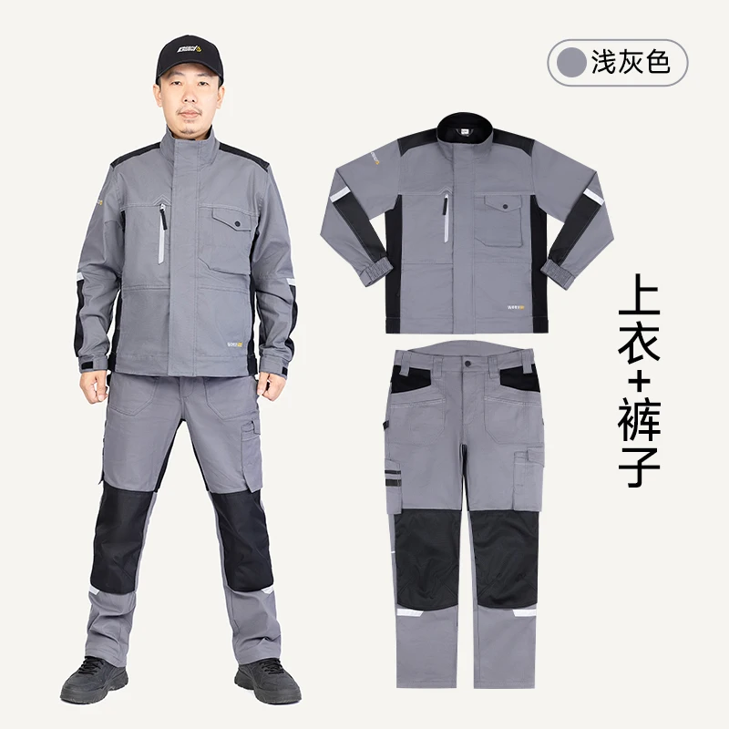 High quality reflective safety work clothes, suitable for both men and women, suitable for welding and automotive repair work