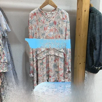 목요일 섬 스타 수요일 드레스 한국어 버전 슈퍼 아름다운 인쇄 드레스 T212mop142 봄 여성 패션