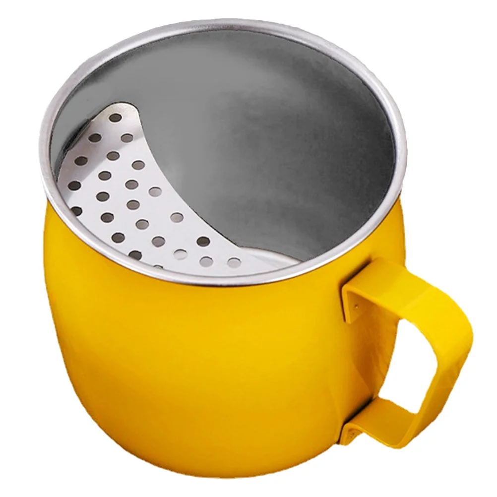 

Stainless Steel Tea Cup 304 Heat Resistant Office Tea Infuser With Handle Filter Home Drinking Mug Large Capacity Smooth