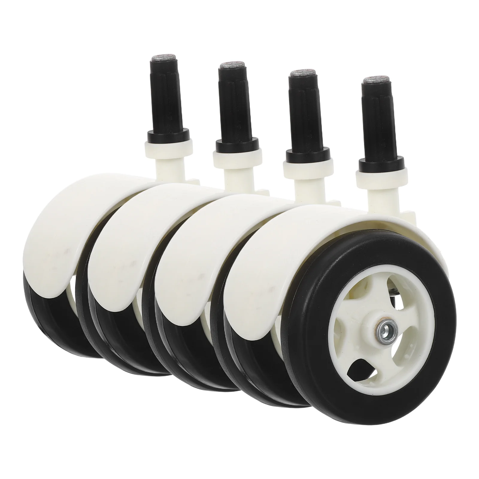 

4 шт. сменные колеса для детской коляски, сверхмощные пластиковые шины, поворотные на 360 градусов ролики для детской коляски