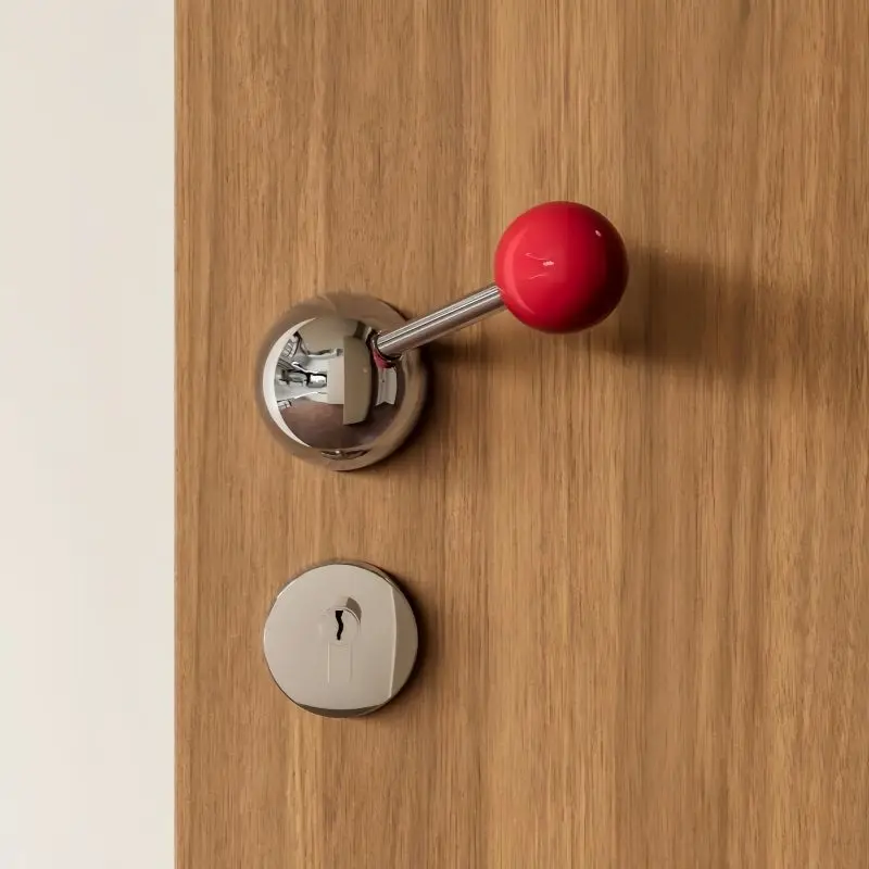 Walnut solid wood handle lock bedroom, study courtyard door, household general light luxury door handle