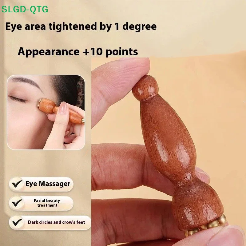 Hot 1PC Brass Lotus Eye Massage Stick Facial Gua Sha Tool Handheld Tool For Eye Relaxation And Meridian Acupressure Massage