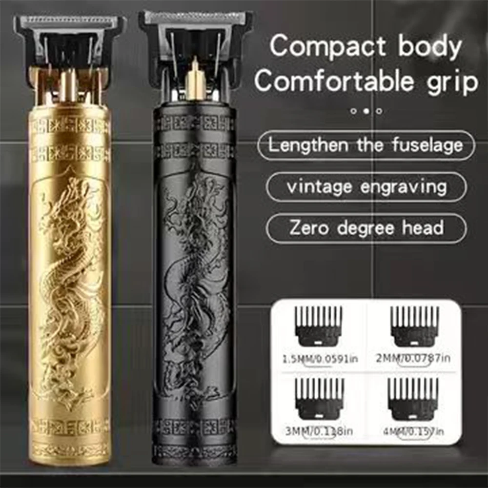 ماكينة حلاقة رجالية احترافية من الأجهزة المنزلية، ماكينة حلاقة صغيرة بتصميم تنين