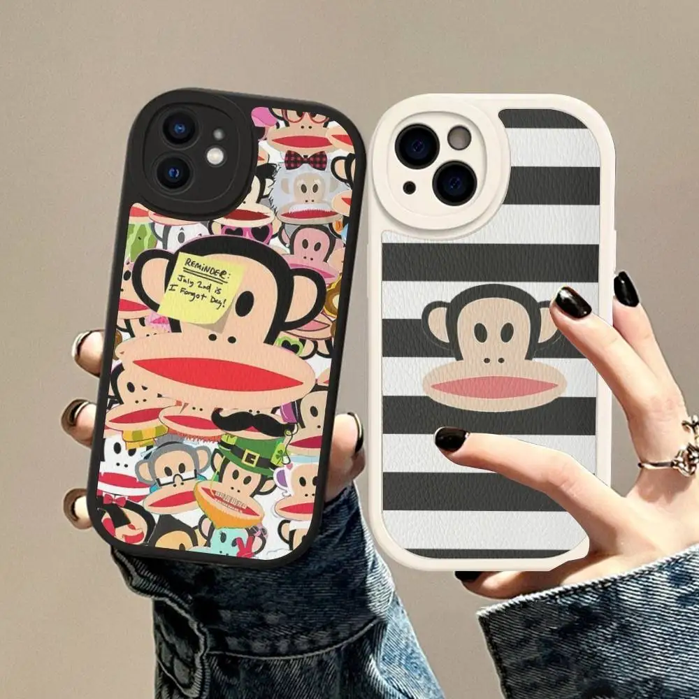 

Famous Luxurious P-paul F-frank Phone Case Hard Leather For IPhone 16 15 14 13 12 Mini 11 14 Pro Max Xs X Xr 7 8 Plus Fundas
