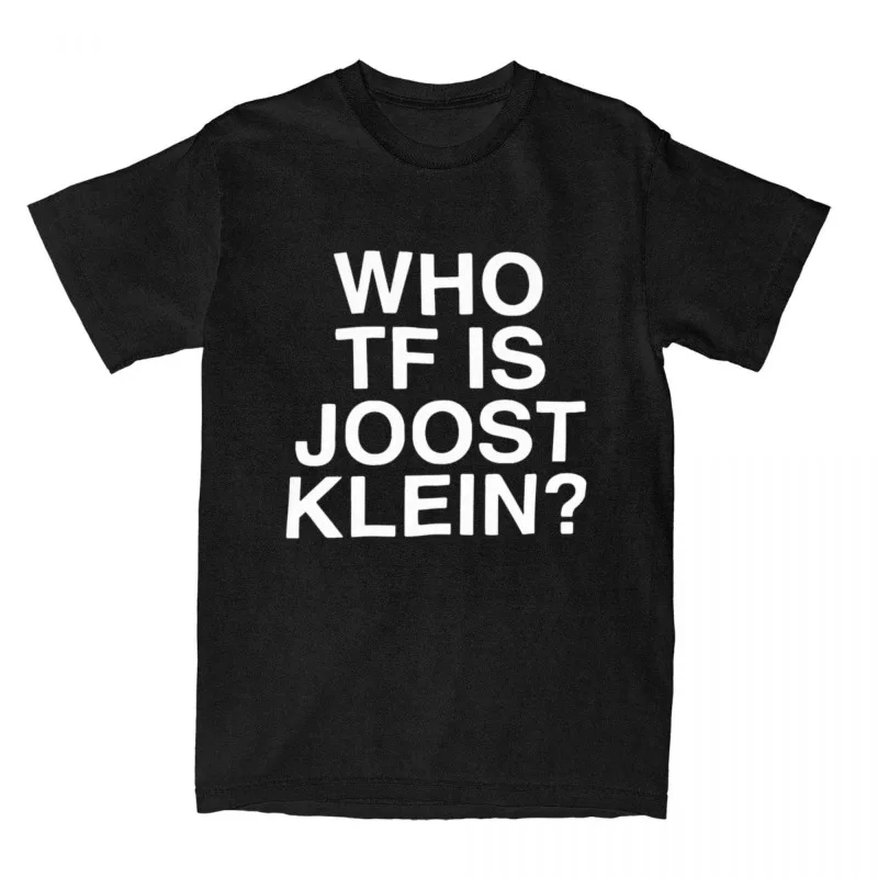 Eurovision T-Shirts Who TF Is Joost Klein Letter Print Tees Short Sleeve Cotton O Neck Tops Summer Harajuku Casual StreetWear