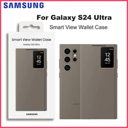 Original Samsung Smart View Wallet Smartphone Case EF-ZS928 for Galaxy S24 Ultra S-View Flip Case