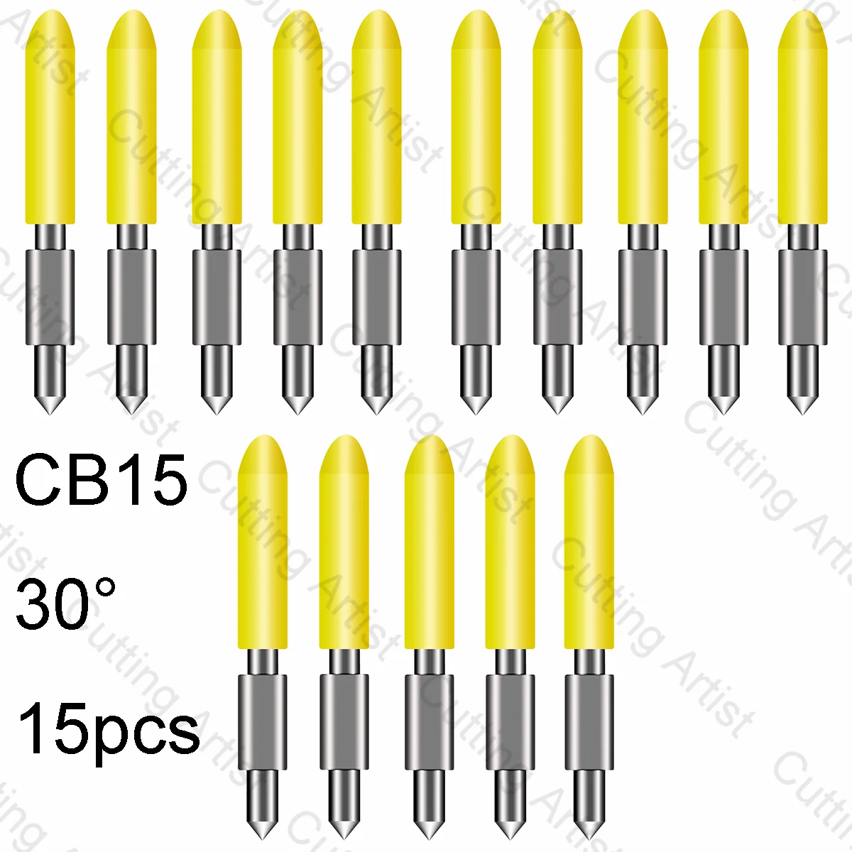 

15pcs 30 Degree CB15 CB15U Blade for Silhouette Cameo 3 2 1 Portrait 2 1 Curio With Springs Vinyl Sticker Blade