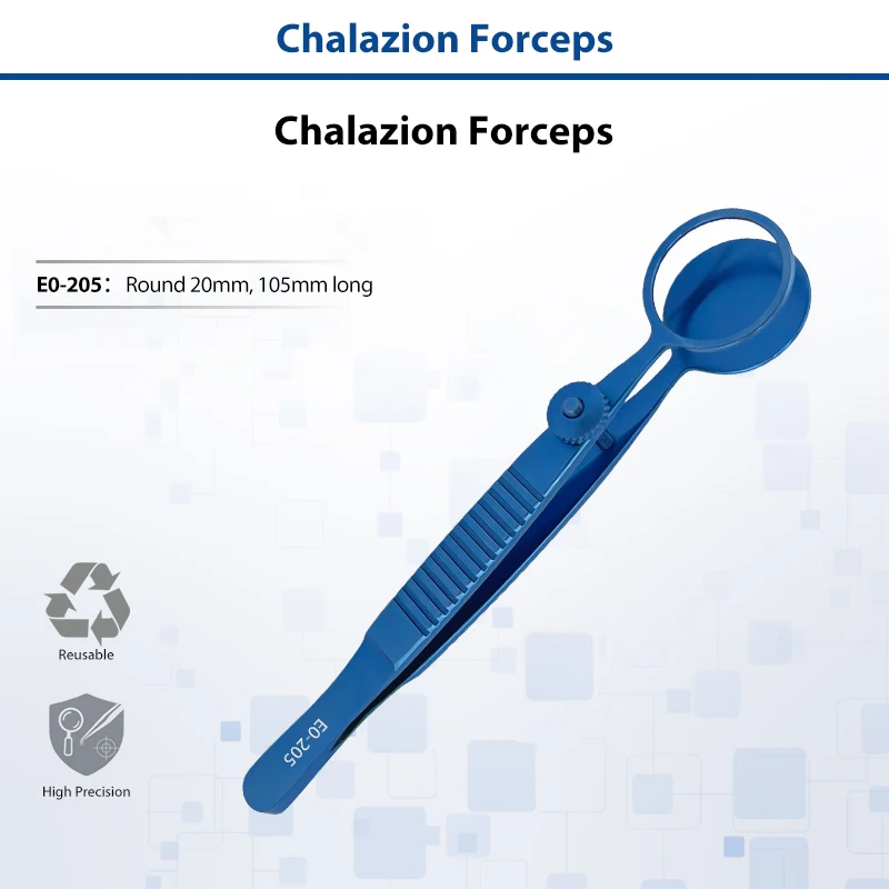 Titanium Alloy Chalazion Forceps Reusable Ophthalmic Eyelid Forceps Precision Eye Surgical Instrument