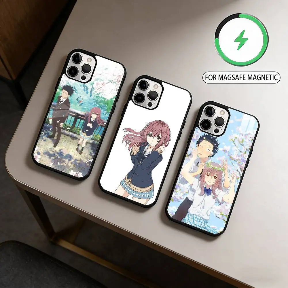 A Silent Voice  Magnetic For Magsafe Wireless Charging Phone Case For iPhone17,16,15,14,13,12,11 Plus,Pro Max