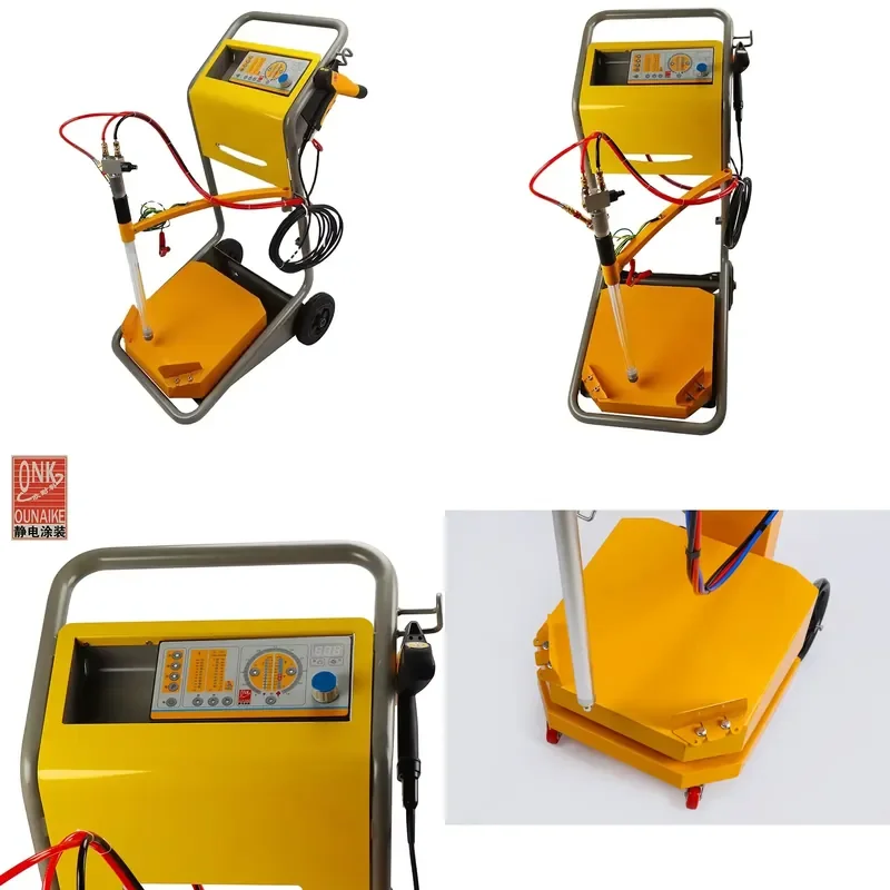 Fast Changing Electrostatic Powder Coating Manual Spray Gun for Steel Substrates on Production Lines