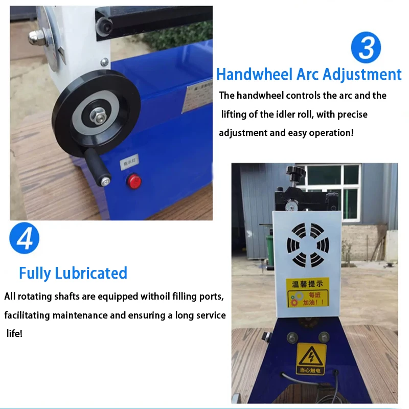220V Electric Rolling Machine Stainless Steel Plate Bending Partly 0.8*450 Axis - Round Tube Rounding Tool Sheet Metal Roll Form