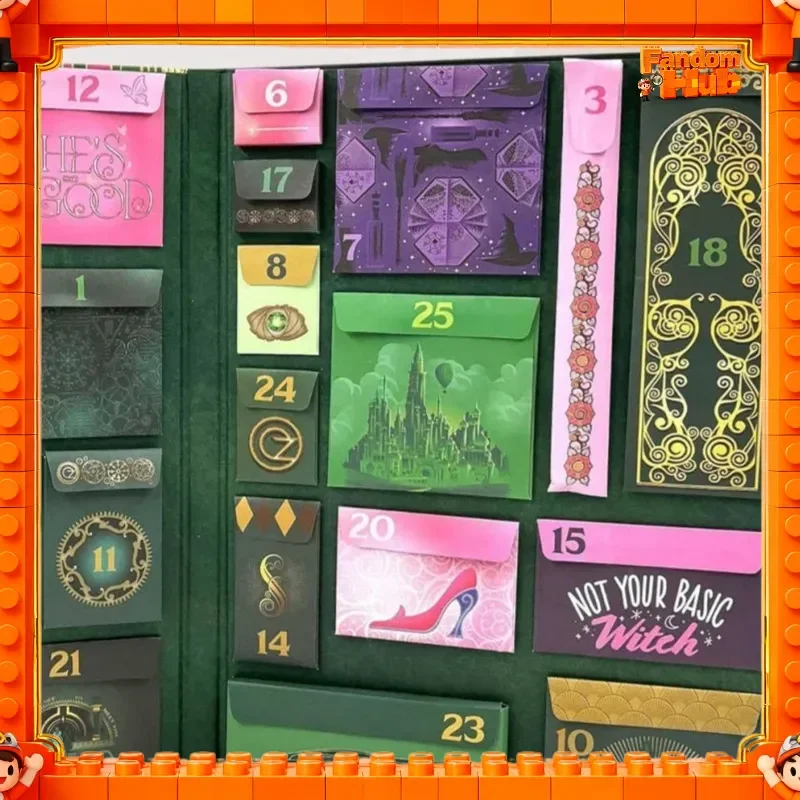 Nueva colección de calendario de Adviento de mercancía de productos de película malvada, juguete para regalo de cuenta regresiva de Navidad, los fanáticos deben tener