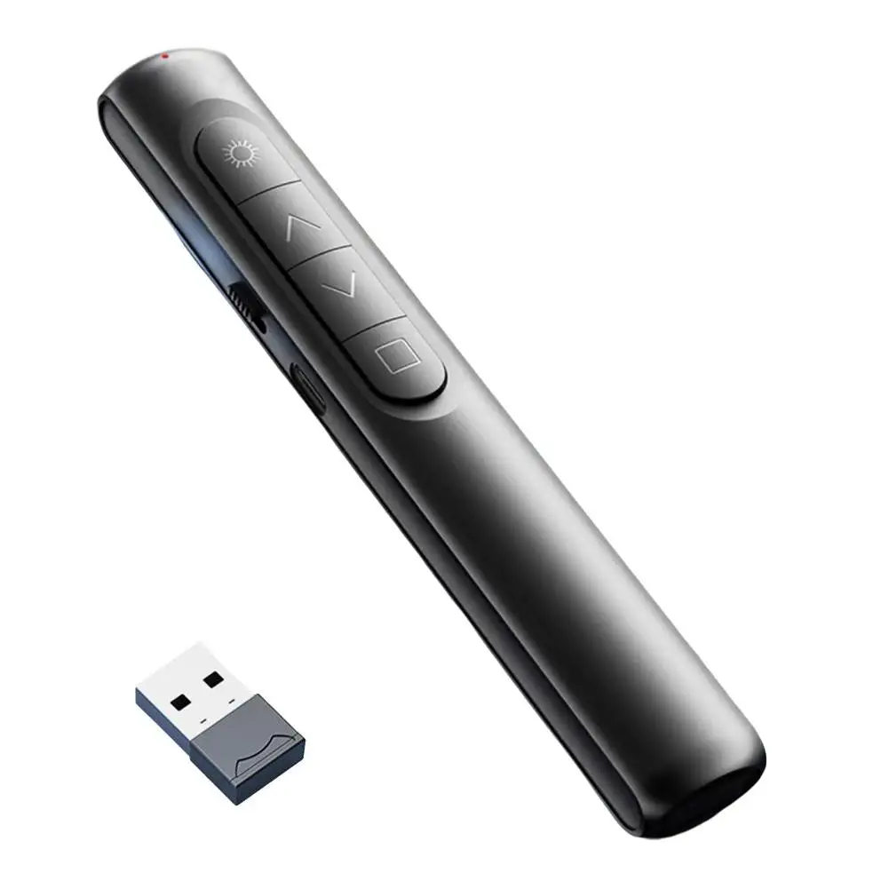 1pc Wireless Presenter Remote Control PPT Flipping Pen Flipping Functional Multi Business Pen Display Wireless Teaching Dig W2E5