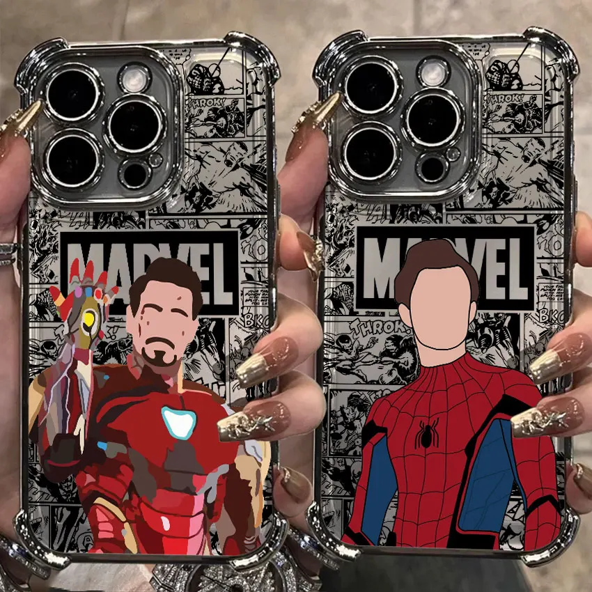 

Marvel Faceless Hero For Samsung Galaxy A56 Silver Case A55 A54 A52 A53 5G A36 A34 A35 A33 A73 A26 A25 A16 A06 Clear Phone Cover
