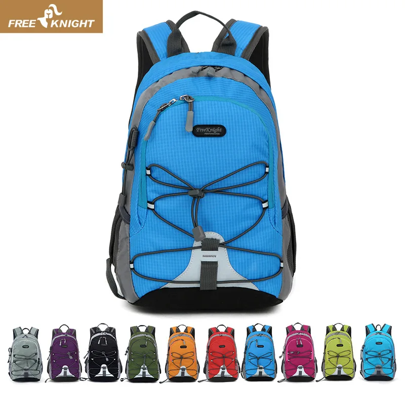 Kids Outdoor Multi-Pocket Backpack Travel Daypack with Front Elastic Cord And Side Mesh Pockets for Family Trips And Daily Use
