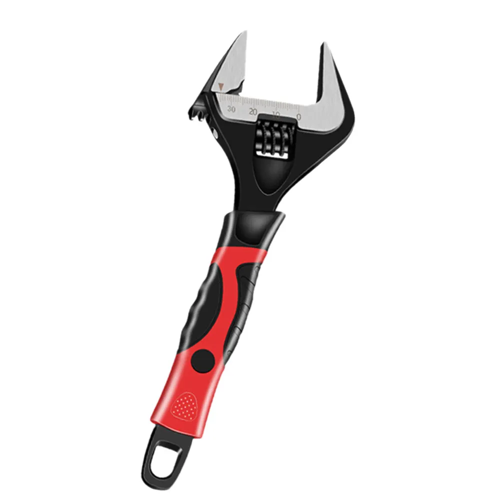 Adjustable Bathroom Wrench for Homeowners to Protect Decorative Fittings, Large Opening Short Handle, Composite Material, 1 Pc