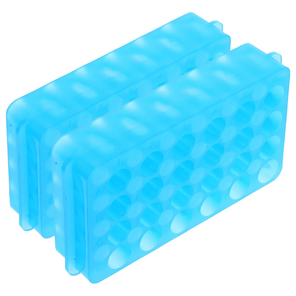 

2pcs Laboratory Tube Rack Microcentrifuge Vial Holder Test Tube Drying Stand Lab Racks Glassware Durability Acid