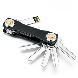 2024 New Brand Aluminum Key Wallet DIY Keychain EDC Pocket Key Holder Organizer - Modern