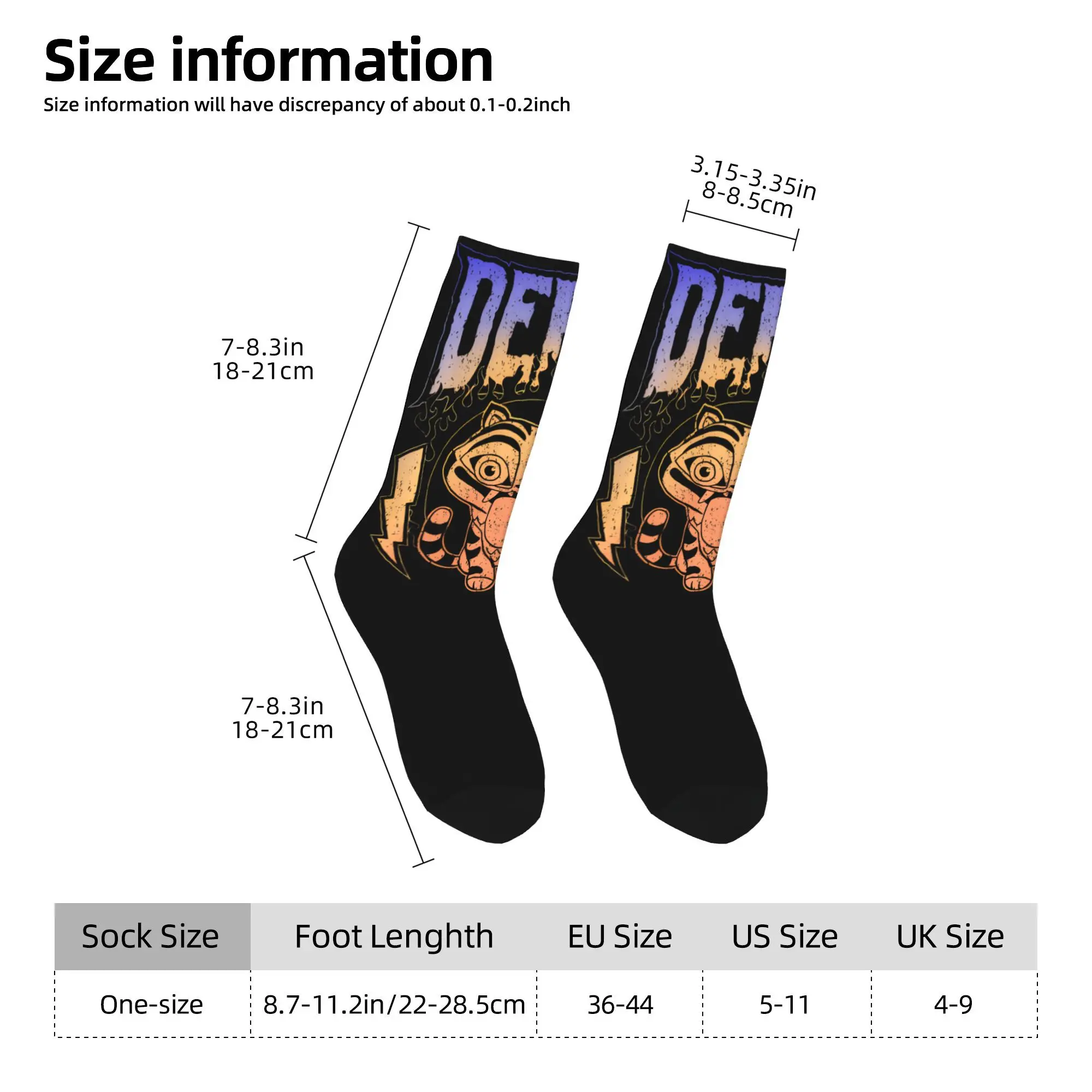 Kpop demônio caçador meias banda de metal gráfico engraçado meias outono anti skid meias femininas ao ar livre meias de alta qualidade