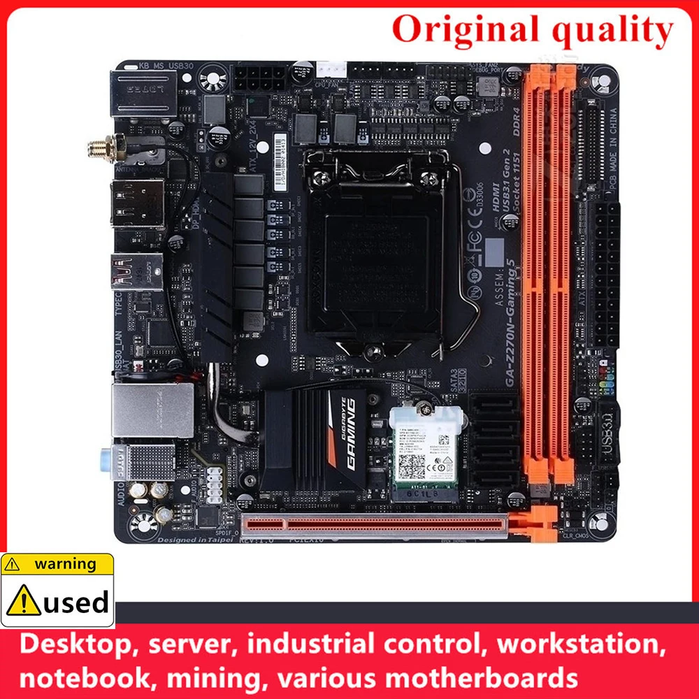 For GA-Z270N-GAMING 5 Z270N-GAMING 5 Motherboards LGA 1151 DDR4 64GB ATX Intel Z270 Overclocking Desktop Mainboard