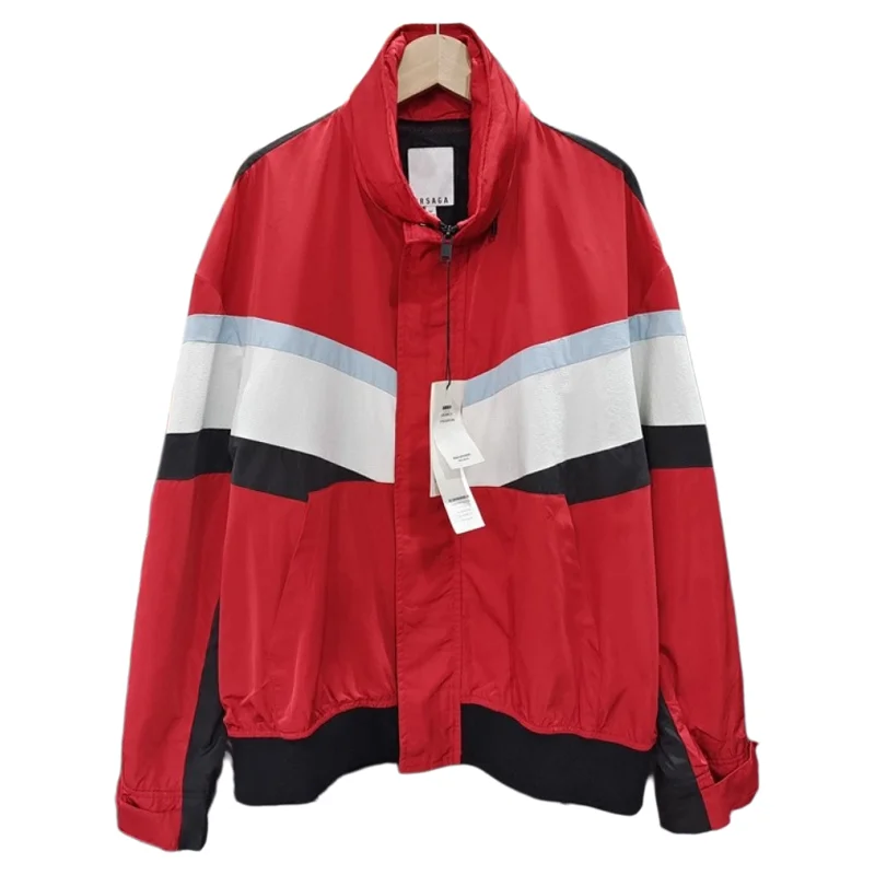 

Free Deconstructed Jaet Youth Trendy Stand Fit Polyester Long Sve Autumn Casual Sle Zipper Closure Striped Pattern