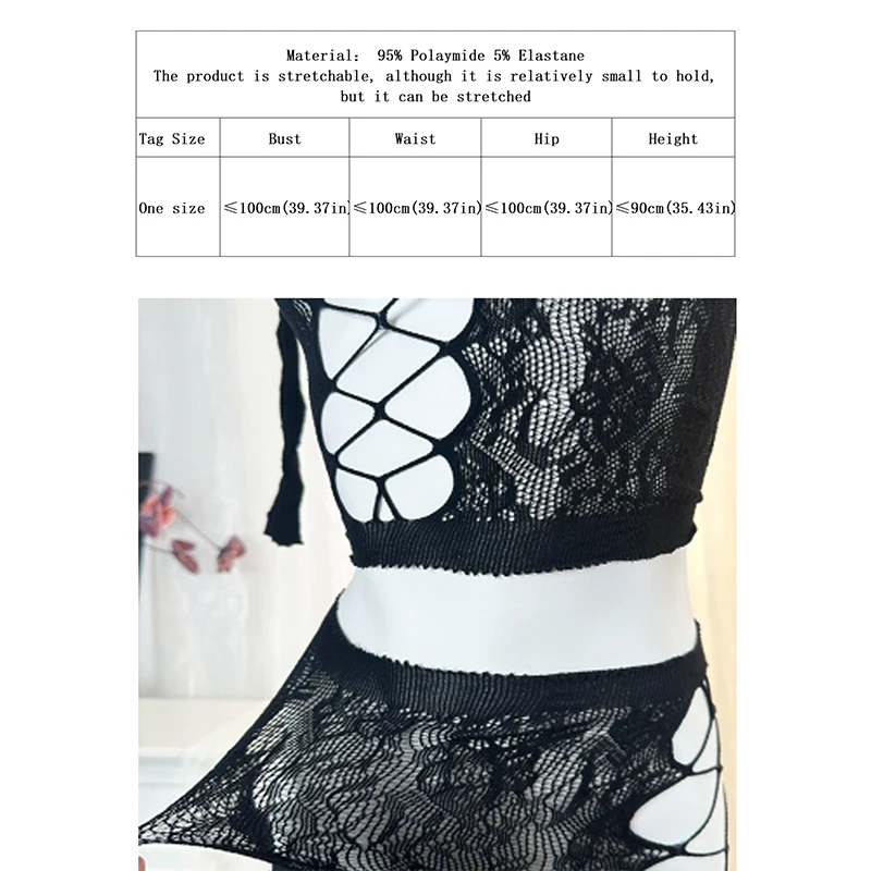 1 Set Sexy Women Fishnet Cover Up Long Sleeves  Without Bikini For Music festival Bodycon Dress Hollow Out Vacation DS007