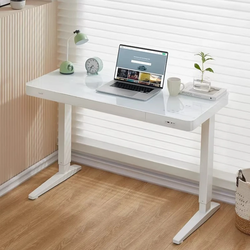 

Стол движения Столы для комнаты Компьютерный стол Столешница из закаленного стекла Регулировка высоты стол для комнаты Офисные столы и рабочие станции