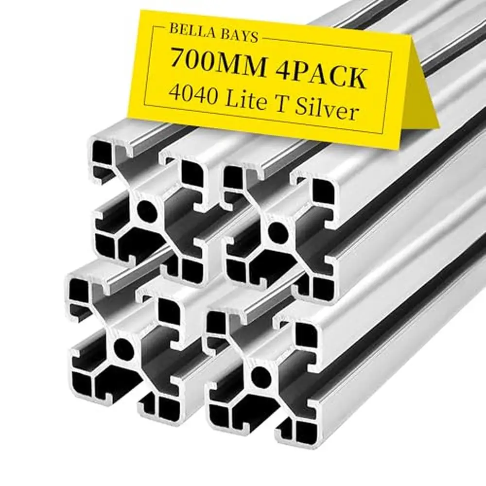 4040 T Slot Aluminum Extrusion Profile 700mm Linear Rail Guide CNC Precision Printer Stand Fitness