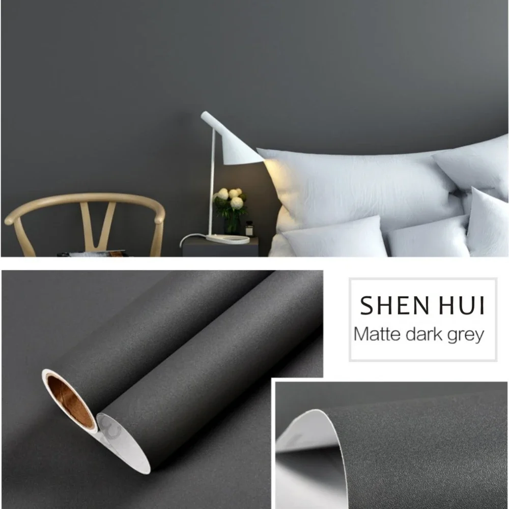 55 ورق حائط غير لامع واسع أخضر/أبيض/أسود PVC ذاتي اللصق لرف الحائط بطانة الجدول باب غرفة المعيشة ورق اتصال جدار ديكور