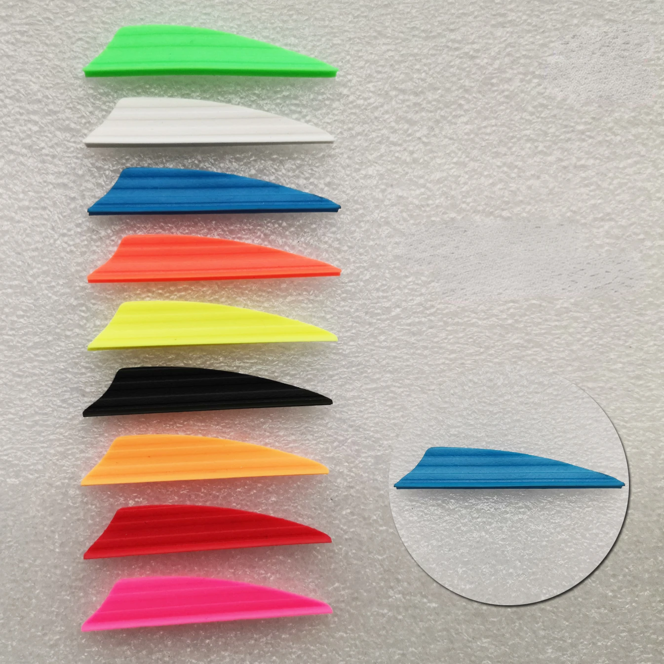 36 pcs 1.75 Inch Air Groove Feather Rubber Vanes Used For Bow And Arrow Shooting Accessories