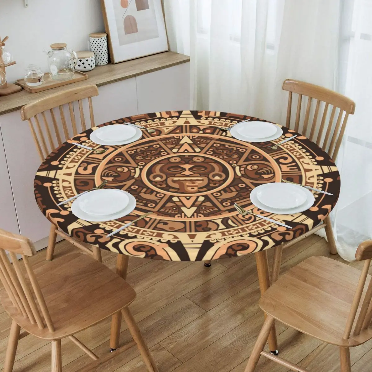 

Round Round Table Cloth Tablecloth Fit 45"-50" Elastic Edge Table Cloth Table Covers