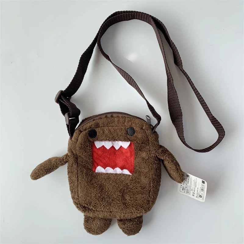 Domo Kun Plush Mini Crossbody Bags for Women Men Kids Cute Small Shoulder Messenger Bag Anime Kawaii Phone Bag